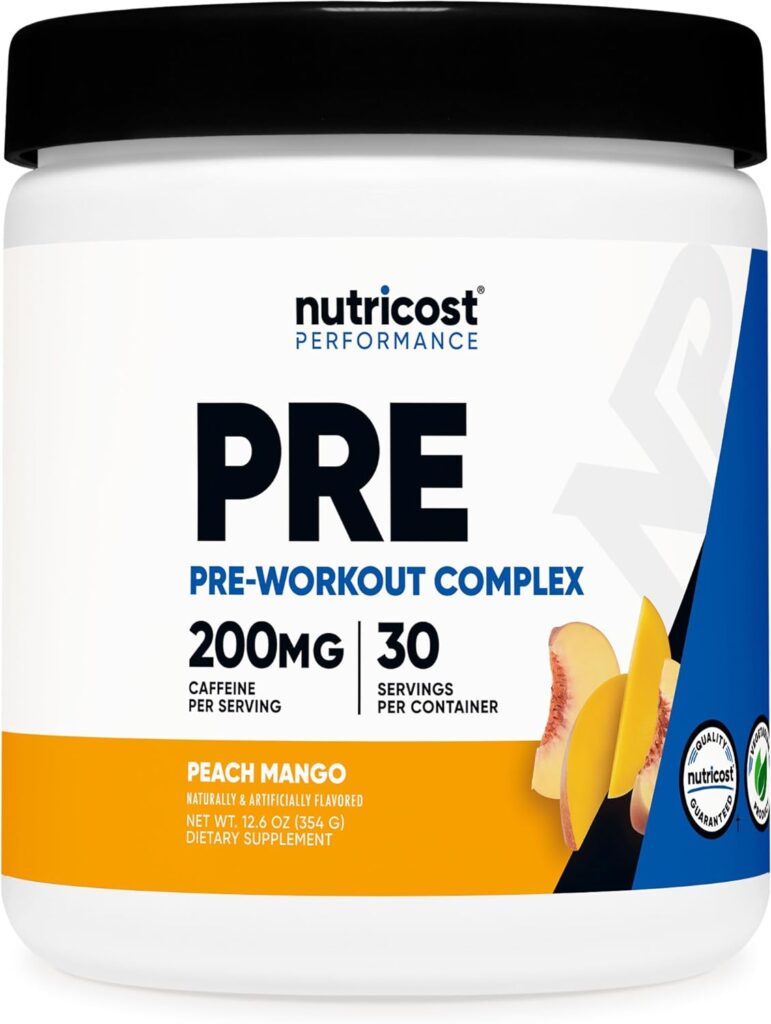 Nutricost Pre-Workout Complex Powder (30 Servings, Fruit Punch) - Pre-Workout Supplement with Beta-Alanine, Taurine  Amino Acids